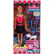 Stacy Dolls with Pets - Assorted, 11.5"
