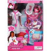 Nurse Jada Doll Sets - Pink, 11.5"