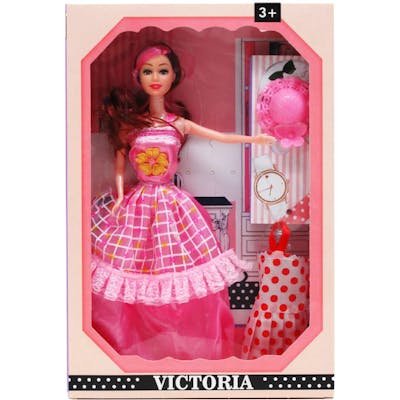 Victoria Fashion Doll Sets - Pink, 11.5"