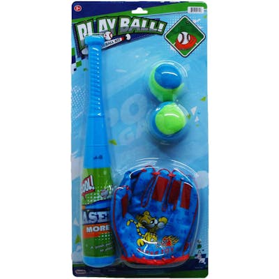 Baseball Sets ,16" Bat, 4 Piece