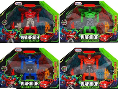 Transformable Robot, Four Assorted - 6.5"