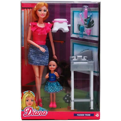 Diana Fashion Dolls with Mini Doll, 11.5" - Assorted