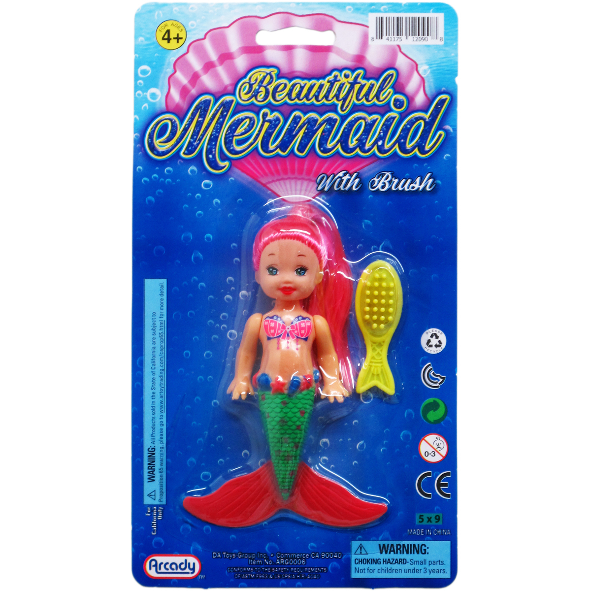 Mermaid Fish Shell Ocean Doll Hair Brush - Best Imported Quality