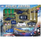 Diecast Police Car Sets - Blue, 14 Pc image number null