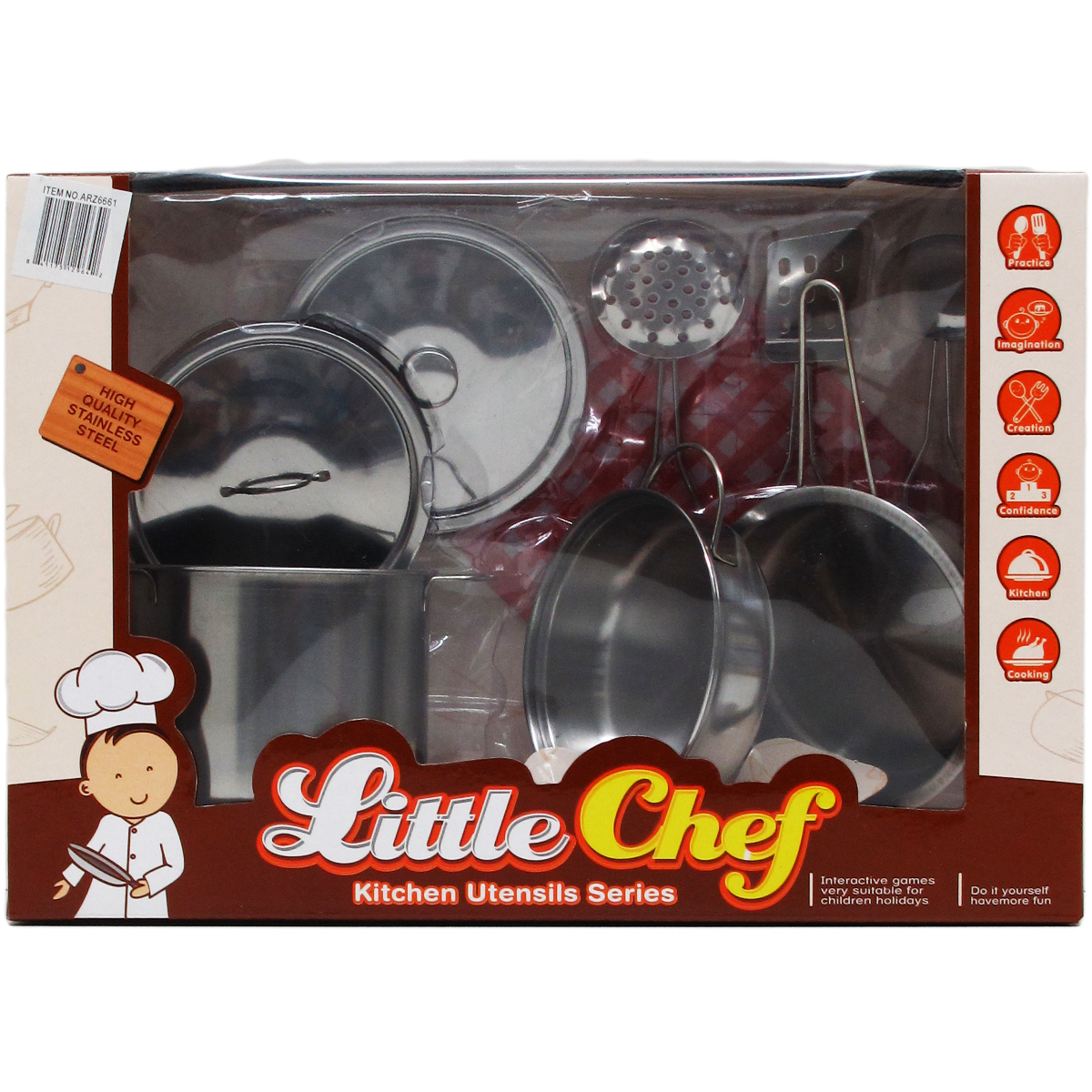 Little Chef Kitchen Play Set, 9-Piece