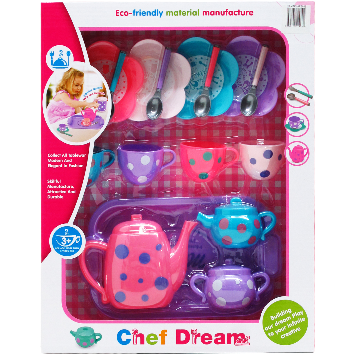 Chef Dream Tea Party Set, 19-Piece