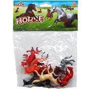 Plastic Horse Toys - Assorted, 10 Pk