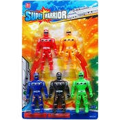 Super Warrior Action Figures - Assorted, 4.5", 5 Pk