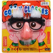 Goofy Plastic Glasses - 5.25"