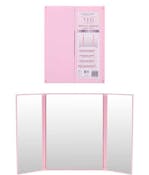 Trifold Mirror with Stand - Pink