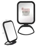 Square Mirror with Handle - Black