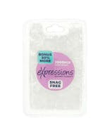 Clear Hair Elastics - 1000 Pack, Snag-Free, Rubber