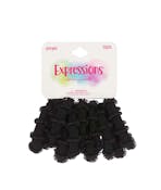 Ponytail Holders - Black, 12 Pack
