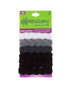 Hair Elastic Ties - Faux Braid, 6 Pack