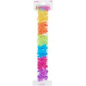 Bow Twin Bead Ponytail Holders - 12 Piece, Assorted Colors
