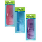 Wide Tooth Combs - Assorted Colors, 6.5"