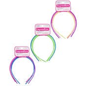Rubber-Coated Headbands - 3 Pack, Assorted Colors