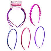 Skinny Headbands - 4 Pack, Assorted Colors & Designs