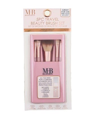 Mini Travel Makeup Brush with Compact Sets  - 5 Piece