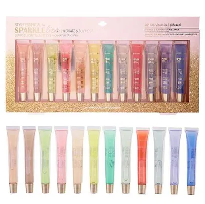 Sparkle Lip Oil Sets - 12 Piece