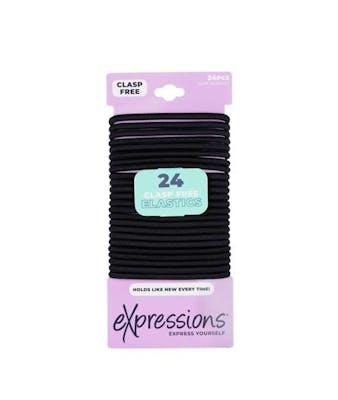 Hair Ties - Black, 24 Pack