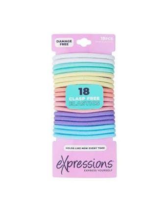 Hair Ties - Rainbow Pastels, 18 Pack