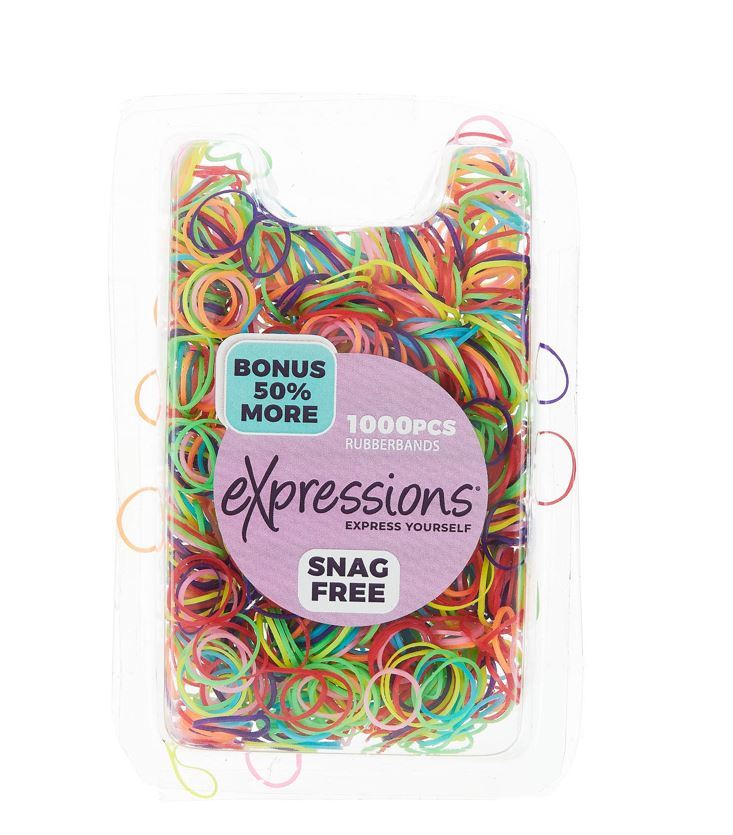 Expressions 2334249 Bright Snag Free Rubber Band - 1000 Piece - Case of 48