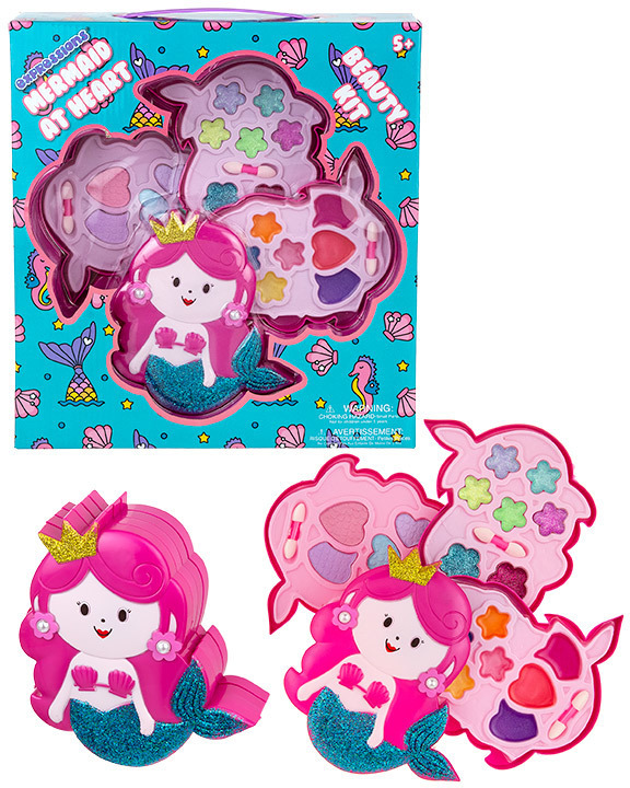 Girls' Makeup Beauty Kits - 24 Pieces Mermaid Theme