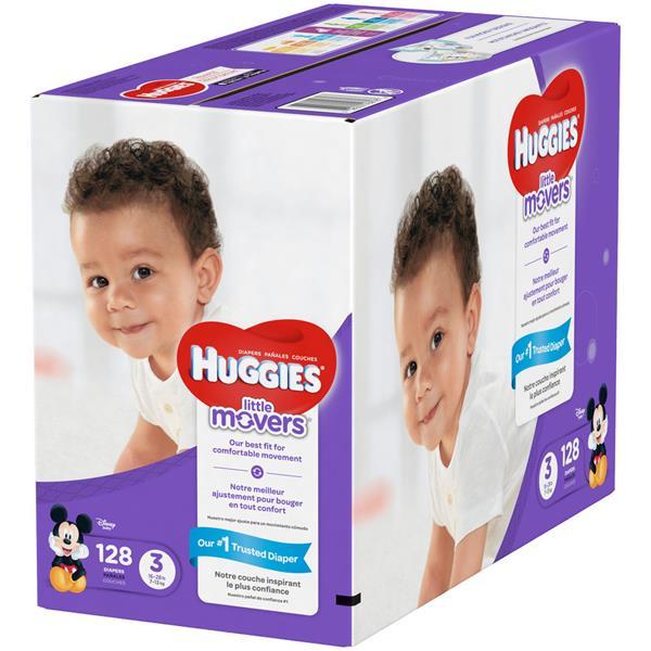 Huggies Little Movers Diapers, Size 3, 1 Month Supply