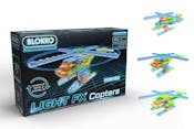 Blokko 3-in-1 Light FX Helicopter Building Brick Sets - 49 Pieces