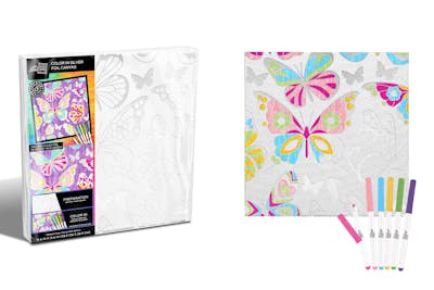 Butterfly Silver Foil Coloring Kits