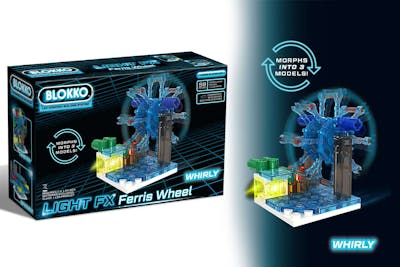 3-in-1 Light FX Ferris Wheel Building Block Sets - 59 Pieces