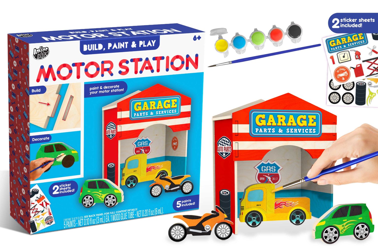 Wholesale Build, Paint & Play Motor Station Kits - DollarDays