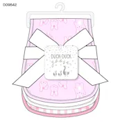 Girls 3Pk Burp Cloth