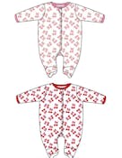 Girls' Sleep & Play Romper - Cherries, 0-9 Month