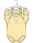 3pk Girls Short Sleeve Creepers, Size 0-9M