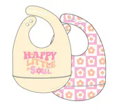 Girls Silicone Bibs - 2 Pack