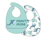 Silicone Bibs - 2 Pack