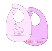 Molded Silicone Bibs - 2 Pack