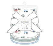 Boys 3Pk Burp Cloth