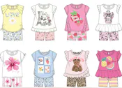 Girls' Bike Short Set - Assorted, Size 4-6X