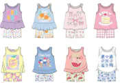 Girls' Bike Short Set - Assorted, Size 4-6X