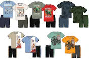 Boys 2-Piece Knit Short Sets - Size 12-24M, Assorted