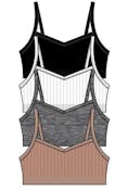 Girls Jacquard Seamless Bras - Size Small-Large