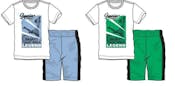 Boys 2 Pc Knit Short Sets - Size 12-24M, Assorted Colors