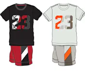 Boys 2 Piece Knit Short Sets - Size 2-4T, Assorted Colors