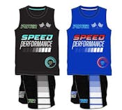 Boys 2Pc Knit Short Sets - Size 2-4T, Assorted Colors