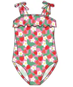 Girls One Piece Swimsuits, Size 4-6X