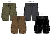 Boys Pull-On Shorts - Size 2-4T, Assorted Colors