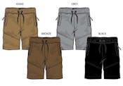 Boys Stretch Pull on Shorts - Size 4-7, Assorted Colors
